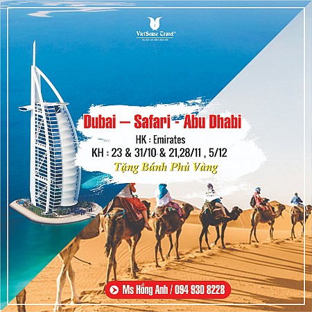 Hà Nội - Dubai - Abu Dhabi | Bay 5* + Nghỉ 4* - Hòa mình vào vẻ đẹp lộng lẫy của mùa xuân Dubai.