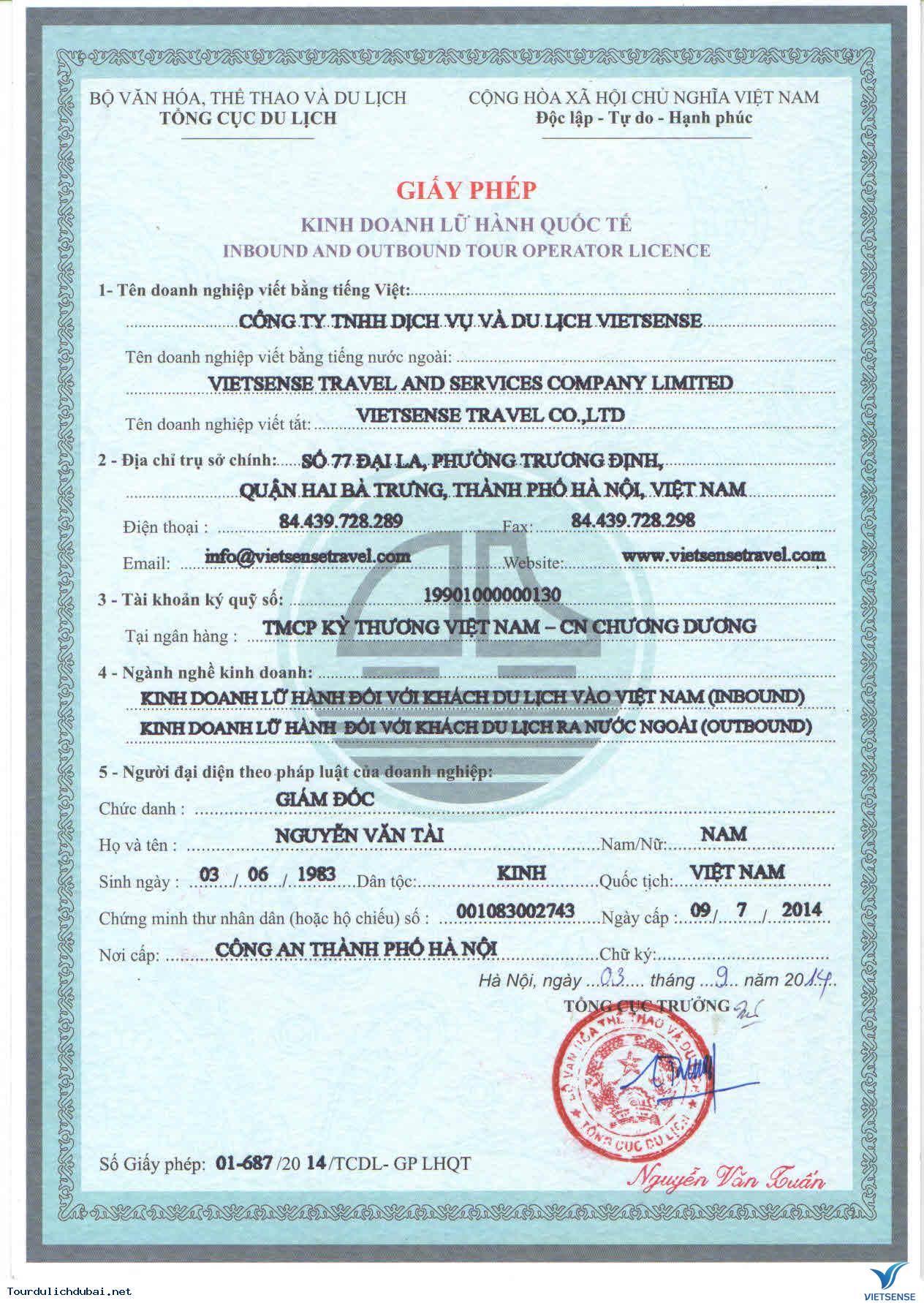 Giấy Phép Kinh Doanh Lữ Hành Quốc Tế Quá Trình Hình Thành Và Phát Triển Của Công Ty Vietsensetravel - Ảnh 1